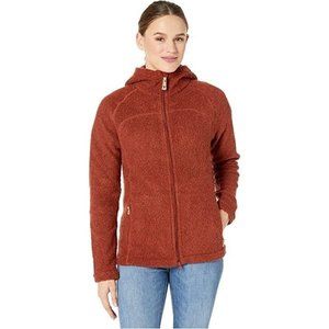 Fjallraven Women Kaitum 89666 Fleece Sweatshirt Wool Blend Autumn Leaf Size Smal